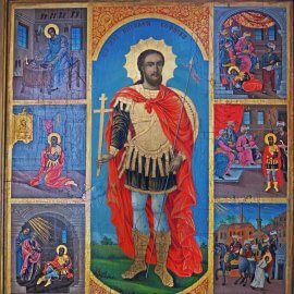 Hagiographic icon of St. Nicholas of Sofia the New, Church of St. Nicholas of Sofia the New, 1882 (photography: Veselina Yoncheva)