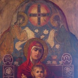 Богородица с Младенеца, църква „Св. Иван Рилски“, 1903 г. (фотография: Веселина Йончева)