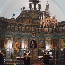 Иконостас, църква „Св. Николай“, кв. Горна Баня, 1882–1885 г. (фотография: Веселина Йончева)