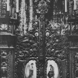 Царски двери, църква „Св. св. Кирил и Методий“ (по Ангелов 1992: ил. 169)