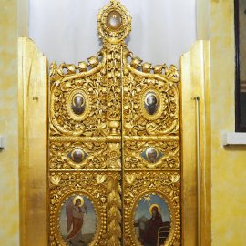 Царски двери, църква „Св. Андрей Първозвани“, края на XIX – началото на ХХ в. (фотография: Веселина Йончева)