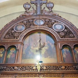 Iconostasis, a detail, Church of the Assumption, Busmantsi district, 1929 (photography: Vesselina Yontcheva)